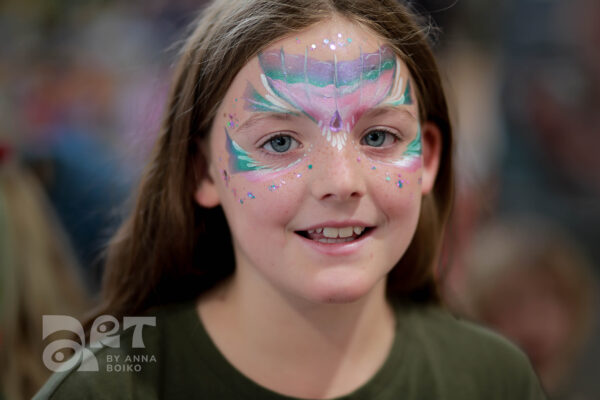 Mermaid face painting by Anna Boiko