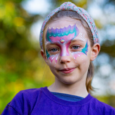Mermaid face paint by Anna Boiko