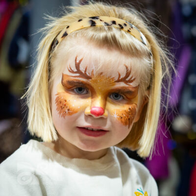 deer face painting by Anna Boiko